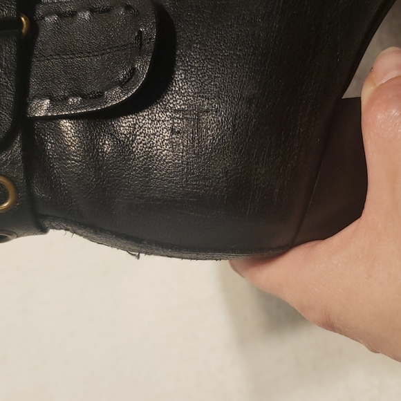 Dollhouse Minde Black Leather Short Boots - Picture 13 of 15